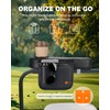 Golf Cart Armrest with Cup Holder & Rear Seat Organizer,