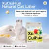 XuCuiHua Natural Cat Litter Unscented, 100% Plant-Based, Strong Clumping Litter,