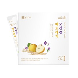 Chong Kun Dang Mogenzal Pear & Balloon Flower Extract Stick 15g x 50 packets 1 Box / Domestic Pear, Balloon Flower, Honey, Quince, Ginger / 종근당 모겐잘 배도라지 진액스틱 15g x 50포 1박스  국내산 배도라지 꿀 모과 생강