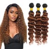 1B/30 Bundles Human Hair Brown Deep Wave Bundles 22 24