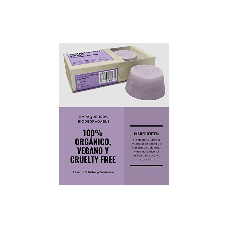 Verseth - Kit Shampoo acondicionador en barra, Super Hidratante