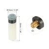 PATIKIL 10mm Dia Screw-on Pool Cue Tips, 10 Set Snooker