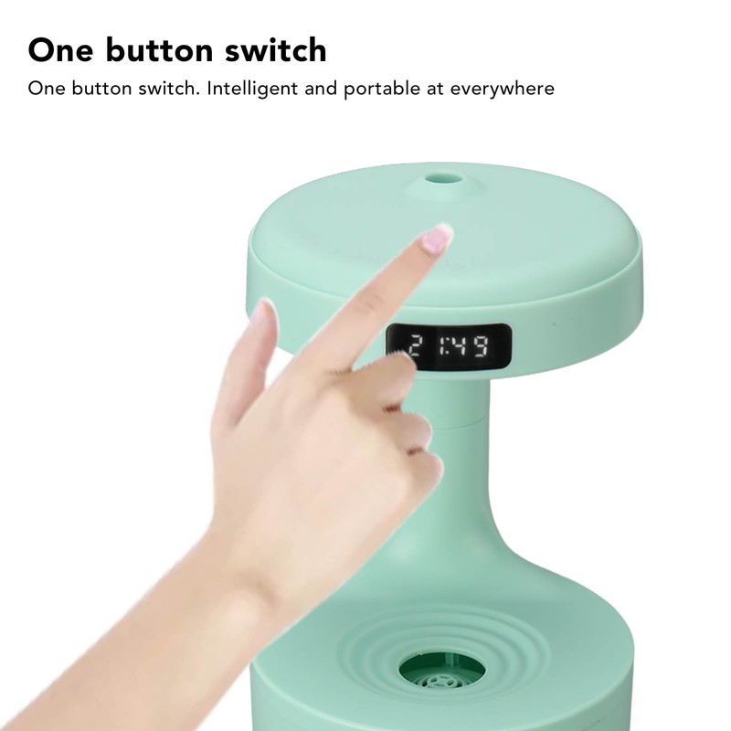 Anti Gravity Humidifier Water Drop Humidifier Quiet Operation Fine Misting