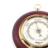 Youshiko (Latest 2024 Version) Traditional Barometer Mahogany Wood Surround Forecaster