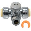 XFITTING OD Compression 3/8 Inch x 1/2 Inch Push Fit