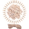 DIYASY 120 Pcs Mini Wooden Clips,1 Inch Mini Clothespins,Photo Paper