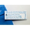 Fairtrade Women's Cosmetic Bag with Embroidery Blue Red 12 x