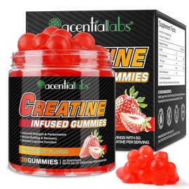 Creatine Ultra Rubbers Creatine Monohydrate Rubber for Men and Women - 5G Creatine Monohydrate Per Serving, Supports Muscle Growth, Energy Boost, 120 Rubber