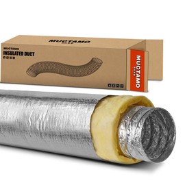 4Inch 25 Feet R4.2 Insulated Flexible Duct | High-Efficiency Thermal Insulation | Suitable for Heating & Cooling