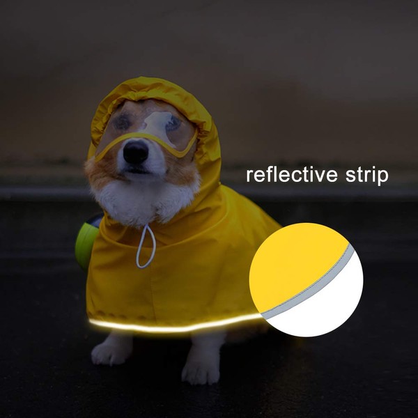 Dog Raincoat with Hood for Small Dog,Medium Dog,Luccalily Waterproof Dog