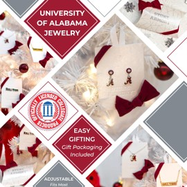 Stone Armory Alabama Earrings for Women - University of Alabama Earrings - Hypoallergenic Earrings for Sensitive Ears - Alabama Crimson Tide Jewelry