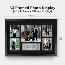 HWC Trading Harvey Keitel and Steve Buscemi Reservoir Dogs Gifts Printed Signed Autograph Picture Display for Movie Memorabilia Fans - A3 Framed