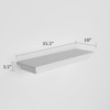 JOLLYMER Wall Mounted Floating Shelf with Hidden Gun Storage Compartment,