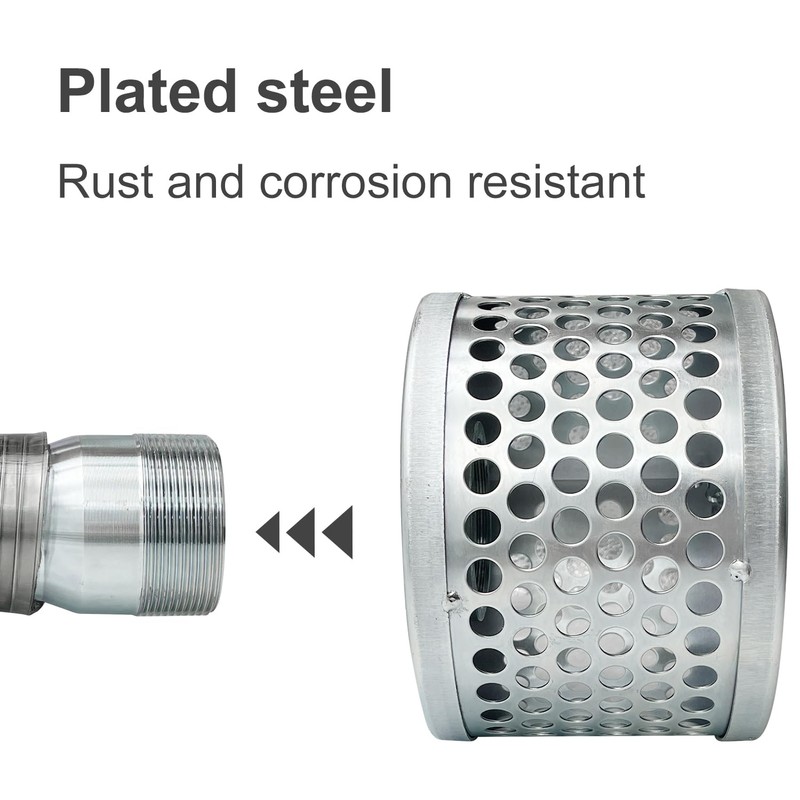 MUSTBEE Round Hole Suction Strainers and Combination Hose Connector Set