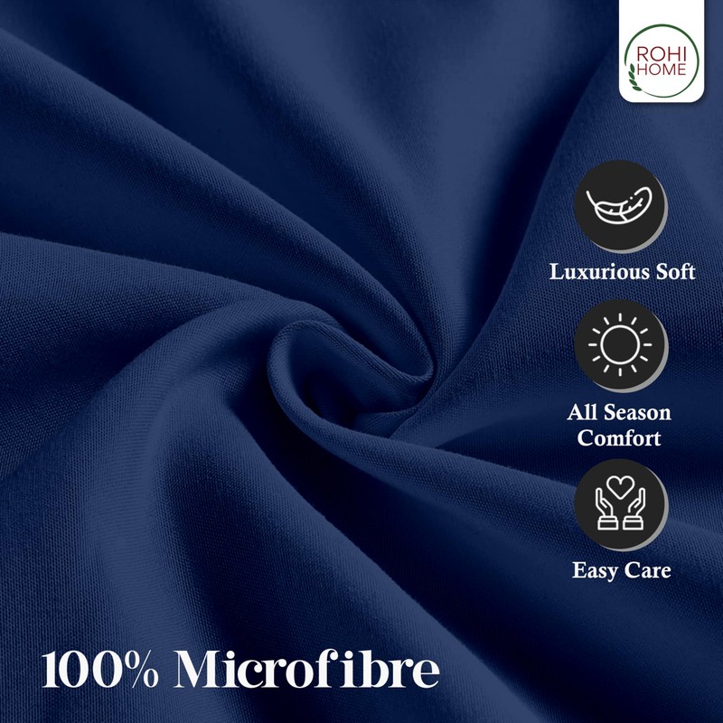 Rohi Pillow Cases 2 Pack 100% Microfibre Pillowcases – Envelope