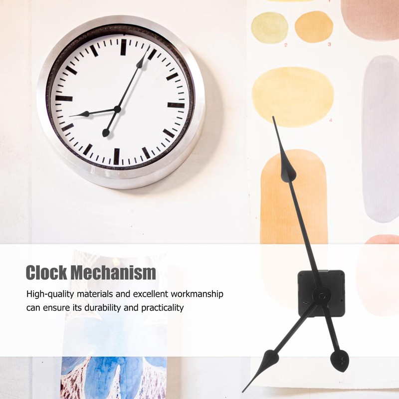SHINEOFI DIY Wall Clock Movement Mechanisms, Long Shaft Clock Mechanism