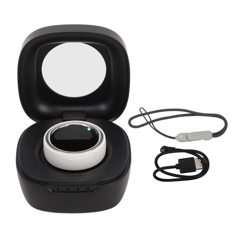 Smart Ring Multifunction Sleep Temperature Monitoring Pedometer 23mah Health Tracker
