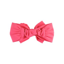 RuffleButts Hot Pink Swim Bow Headband - One Size