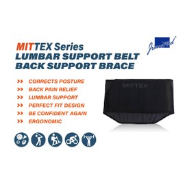 JianiMed 8” Lumbar Support Belt– MITTEX Series, Back Brace, Back Pain, Sciatica, 4 stays, Scoliosis, Breathable, Daily Use, Taiwan Excellence