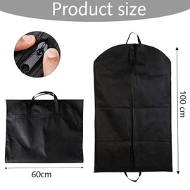 1 Pack Suit Bag,Reusable Full Zipper Garment Bag,Suit Cover, Dust Cover, And Gusset Carriers For Men Full Zipper Garment Bag For Suits And Coats(60 * 100cm)
