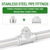 TAISHER 10PCS 304 Stainless Steel Outer Square Thread Socket Pipe