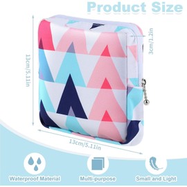 Sanitary Napkin Storage Bags, Period Pad Pouch, 4-Piece Sanitary Napkin Organizer Bag Period Pad Pouch,Period Bag Sanitary Napkin Storage Bag Tampon Bag Tampon Pad Bag for Women and Girls