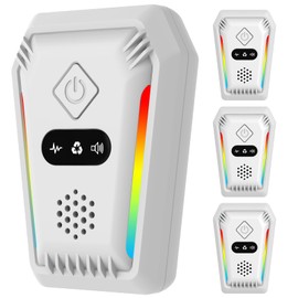 2026 Strongest Mouse Deterrent Plug in (4PCS), Ultrasonic Pest Repeller Indoor - Covers 1600 sq ft - 3 Modes - Pest Repellent Control for Mice, Rats, Spiders, Ants, Cockroaches (Ceramic White)