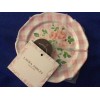 Laura Ashley 4 Appetizer Plates 5" Melamine Pink Roses & Checks New