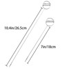 2 PCS Loop Turner Hook with Latch, 10.4" & 7"