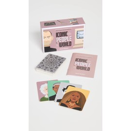 PrintWorks Iconic People Memory Game, Mauve, Medium, 4 Players, Manual, Paper, No Assembly, Teen Adult