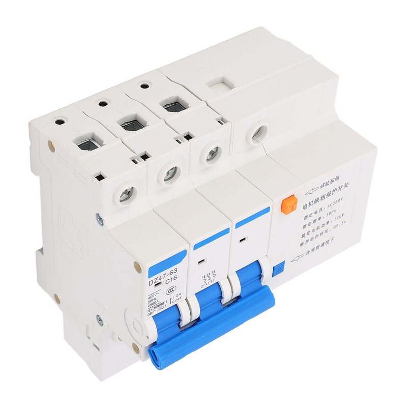 Phase Loss Protection Switch 3P 16A Rail Protector for Submersible