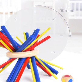 TOUFEIYUAN Wooden Toys, Sticky Balance Game, Table Game, For Children, Adults Wooden Toys, Sticky Balance Game, Table Game, For Kids, Adults, Dice, Minions Training, Brain Training, Natural Wooden