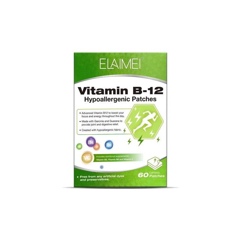 Suplemento Enr Parches Vitamina B12 B6 Vitamina C 60psz