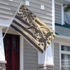 ShiHaiYunBai Duck Hunting Usa Flag Flag, House (3 X 5