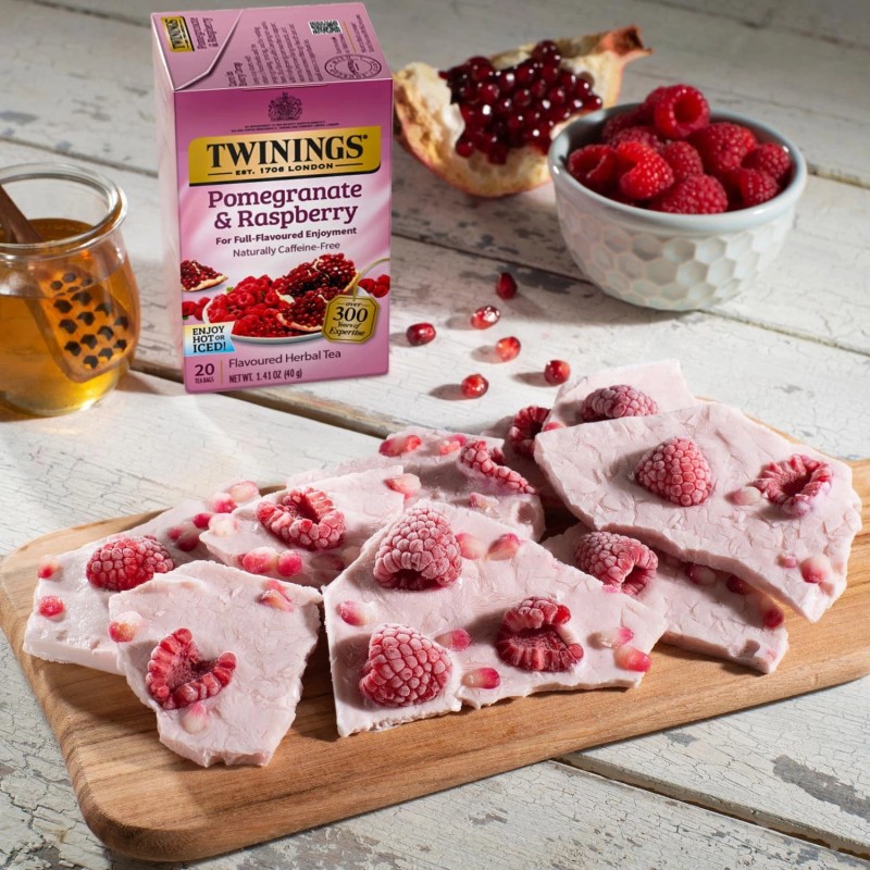 Twinings Rosehip Hibiscus Tea Blend with Pomegranate Raspberry 20 Count
