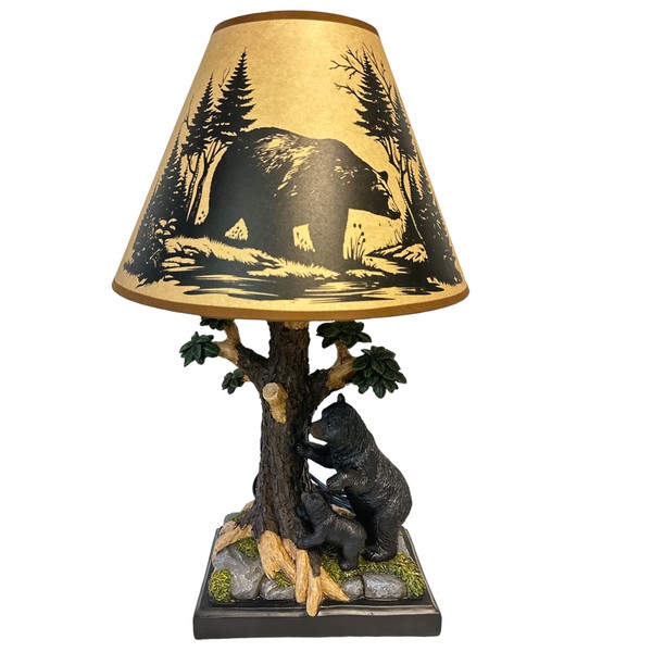 De Leon Collections Decorative Nature Table Lamp with Shade, Wildlife