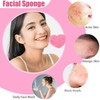 Donano 50 PCS Facial Sponges,Compressed Sponges,Heart Shape Face Cleansing Sponge,