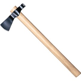 Cold Steel Trail Hawk Carbon Steel Blade Black Finish Brown Wood Handle 90TH