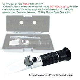 Azzota Honey Tester Refractometer, Honey Moisture Water Range 13-25 Percent, With ATC