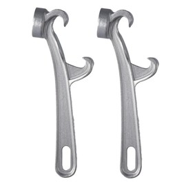 Urjumpea Aluminum Bucket Opener, 5 Gallon Metal Pail Opener 2 Pcs Paint Can Opener Metal Buckets Removal Wrench Lid Tool for Home(2PCS)