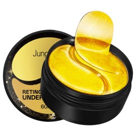 JUNGSHEA Retinol Collagen Under Eye Mask 60PCS – Anti-Aging, Hydrating & Brightening Patches for Dark Circles & Wrinkles