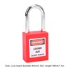 5 Sets 38mm Lockout Lock Insulation LOTO Nylon PA Steel