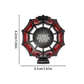 Push Start Button Cover, Spider Web Engine Start Stop Button Cover Adhesive Cool Car Interior Decorations for Car SUV Truck