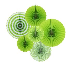 Sunbeauty Decorative Paper Fans for Celebrations Wedding Birthdays 21 cm 31 cm 42 cm Pack of 6