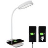 OttLite Achieve LED Sanitizing Desk Lamp Wireless Charging and USB