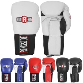 Ringside Imf Tech Sparring Elastic Boxing Gloves (White, 14-Ounce)