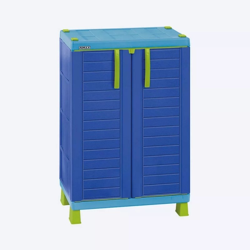 QHogar Armario Mediano Infantil Para Niños Color Azul
