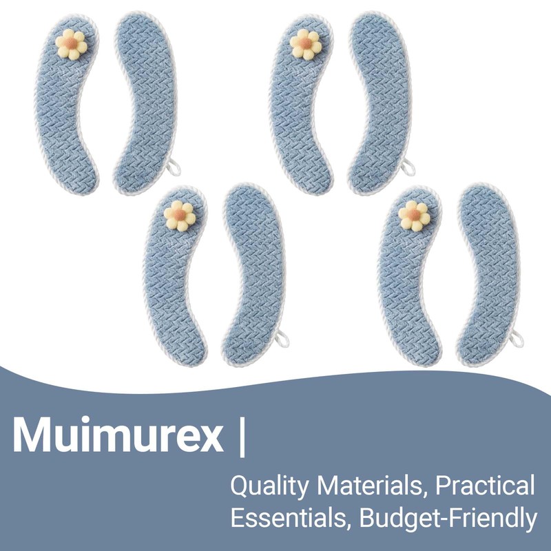 Muimurex Padded Toilet Seat Warmer Cushion Washable(Blue)
