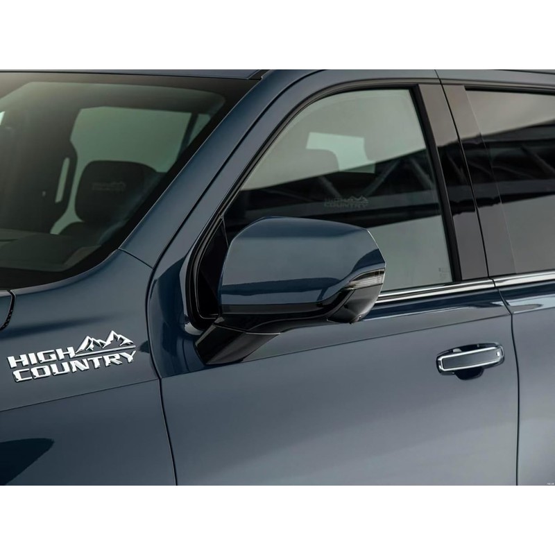 2Pcs High Country Emblems Side Door Letter Logo Car Badge