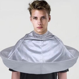 Circular Home DIY Hair Dye and Perm Salon Gown Cape Gray 3ea